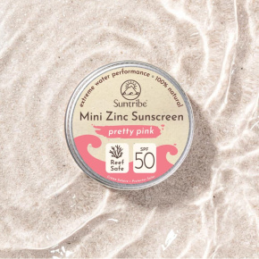 Suntribe Přírodní zinkový opalovací krém SPF 50 pretty pink 15 g