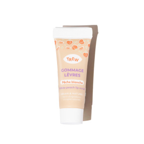 Trew White Peach Cukrový peeling na rty 10 ml