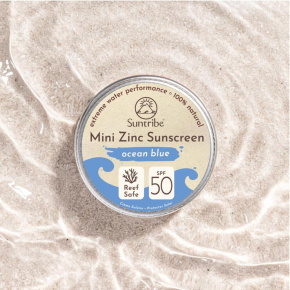 Suntribe Přírodní zinkový opalovací krém SPF 50 mořská modrá 15 g
